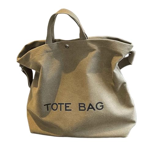 UICIOP Canvas Retro Tote Bag - Large Capacity Commuter Handbag and Shoulder Bag (Gree) von UICIOP