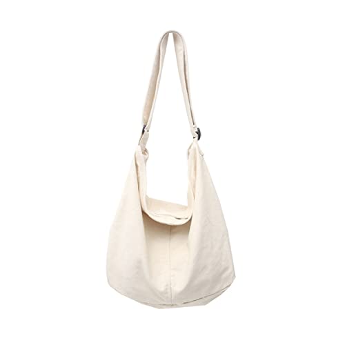 Umhängetasche Damen Shopper Canvas Handtasche Damen Große Kapazität Messenger Bag Damen Designer Handtasche, Weiss/opulenter Garten, Einheitsgröße von UICIOP