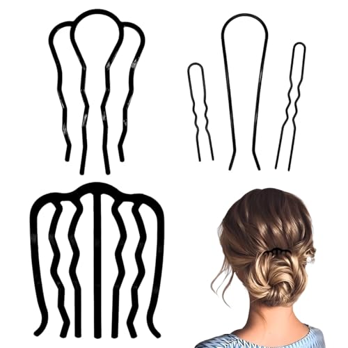 5 Stück Haar Steckkamm Metall Haarkämme Steckkamm, Zähne Haarschmuck Kamm Groß Haarnadel Einsteckkamm Seitenkamm für Frauen Mädchen, hochsteckfrisuren zubehör von UIEXAY