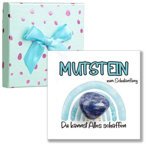 UIEXAY Einschulung Junge Geschenk Schultüte Füllung - Glücksbringer Mutstein Geschenke Einschulung, Schulkind 2025 Geschenk Schulanfang Schultüten Jungen, Einschulungsgeschenke Mutmacher Kinder-Grün von UIEXAY