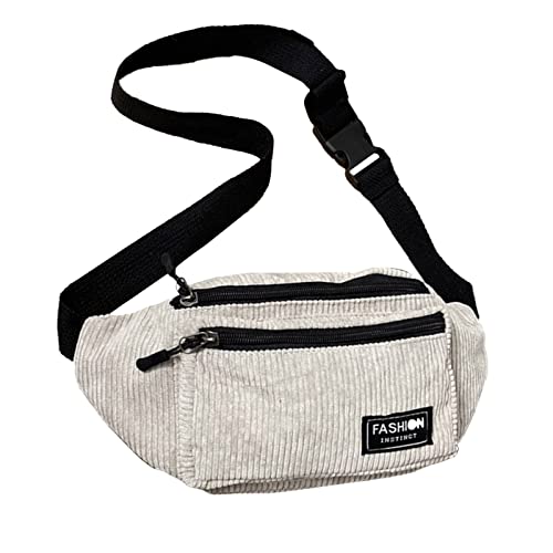 Brusttasche Textur Körper Kleine Tasche Sport Hüfttasche Casual Umhängetasche für Männer Frauen Ergonomische Aktentasche für Laufen Outdoor Sport Gym Wandern, grau, Einheitsgröße, Reiserucksäcke von UIFLQXX