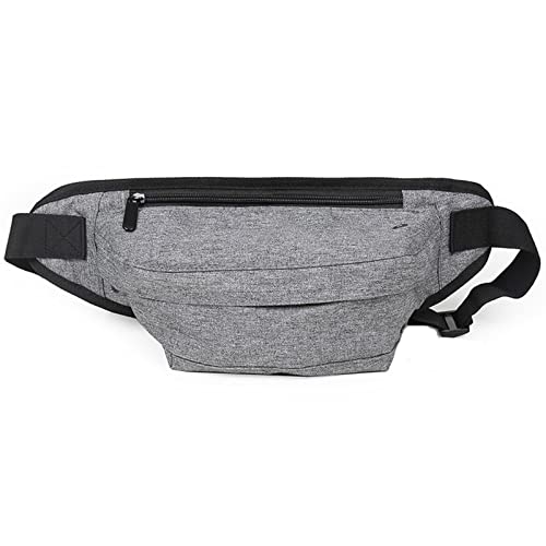 Schwarze Tasche Hüfttasche für Männer Hund Walking Leichte Bauchtasche für Frauen Kleine Gürteltasche mit Multi Taschen für Laufen Outdoor Sport Gym Wandern Computer Arbeitstaschen für Frauen, grau, von UIFLQXX