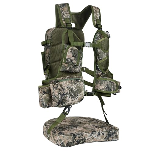 UIIHUNT Truthahnweste mit Sitz: leichte Truthahn-Jagdweste mit Spieltasche, verstellbares Truthahn-Jagdausrüstungszubehör von UIIHUNT