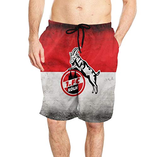 UIJDIAm 1.-Fc Ko-Ln Beach Shorts Mens Funny Personalised Summer Quick-Drying Swim Trunks Cargo Shorts von UIJDIAm