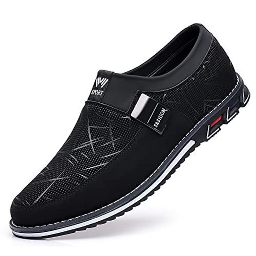 UIKGITP Herren Casual Fashion Sneakers Schuhe Komfort Wanderschuhe Fahrschuhe Luxus Lederschuhe für Herren Business Work Office Dress Outdoor Loafer von UIKGITP