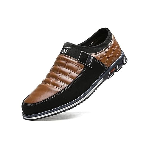 UIKGITP Herren Yokest Unternehmen Loafer Fahren Classic S Neakers Derby Atmungsaktiv Bequem Brogue Schuhe von UIKGITP