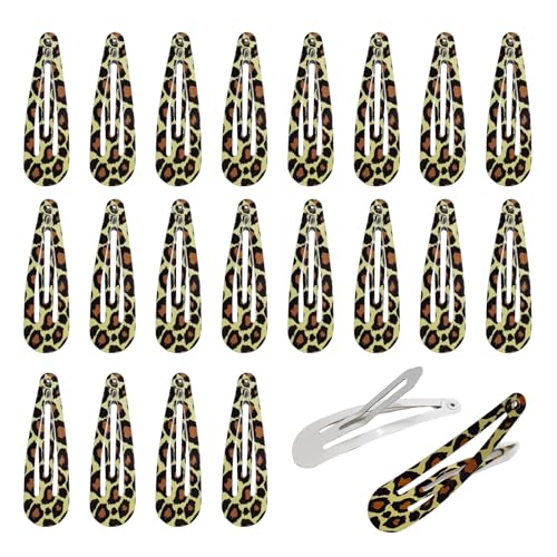 UILYNIU 20 Stücke Haarspangen, Metall Haarspangen, Haarclips Werden, Metall Snap Haarklammern, 5CM Haarspangen Mädchen, Haarclips Damen, Rutschfest, Haarstyling Zubehör für Mädchen Frauen (Mehrfarbig) von UILYNIU
