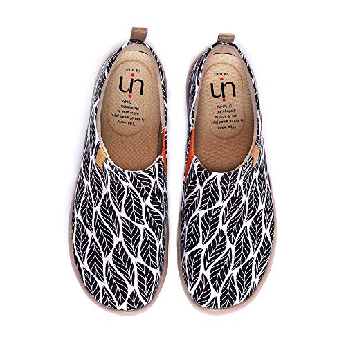 UIN Damen Kunstgemalte Reiseschuhe Slipper Casual Loafers Leichter Komfort Mode Sneaker Toledo Ⅰ Beyond The Shadow (38.5) von UIN