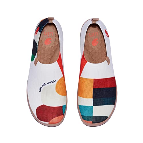 UIN Damen Kunstgemalte Reiseschuhe Slipper Casual Loafers Leichter Komfort Mode Sneaker Toledo Ⅰ Hold That Color (42) von UIN