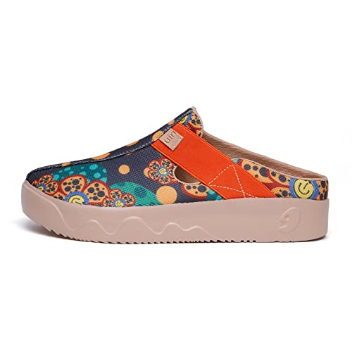 UIN Fuerteventure Ⅲ Infinite Fantasy 3 Slipper Damen Hausschuhe Lässige Wanderschuhe Leicht Loafer Schuhe Bemalter Reiseschuh Slip On Schuhe (38.5) von UIN