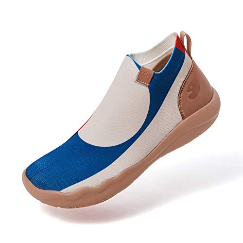 UIN Full Moon Damen Leicht Sneakers Loafer Schuhe Wanderschuhe Bemalte Slip On Schuhe Gemütlich Reise Schuhe Gestrickt（38.5） von UIN