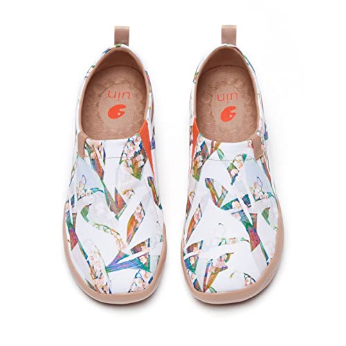 UIN Hidden Beauty Damen Painted Slip On Schuhe Reiseschuhe Lässiger Segelschuhe Canvas Mehrfarbig(39) von UIN