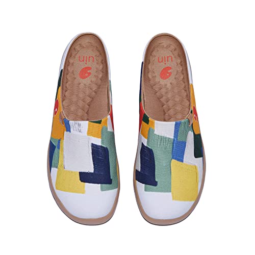 UIN Slipper Herren Hausschuhe Bequeme Reiseturnschuhe Mode gemalte Wanderschuhe Slip On Schuhe Malaga-Energy Stacking 2 (44.5) von UIN