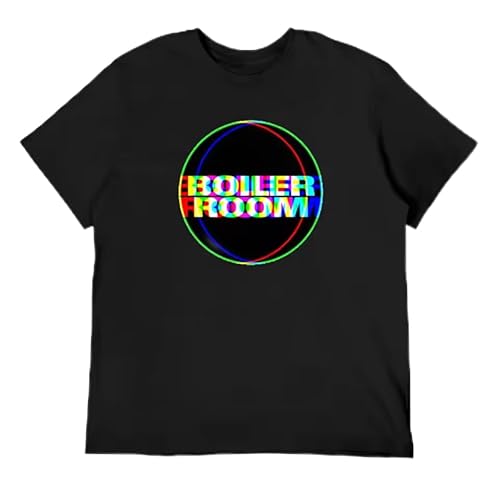 Boiler Room Color Glitch I T-Shirt Hippie Clothes Graphic Shirts Anime t Shirts Summer Clothes Mens Clothes Black L von UINLKSEwezs