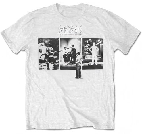Genesis The Lamb Lies Down On Broadway T-Shirt White XXL von UINLKSEwezs