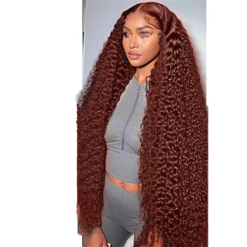 13X6 Deep Wave Lace Frontal Human Hair Wig Loose Curly 13X4 HD Lace Front Human Wig For Women 150 30Inch#13x4 Lace Wig von UIOKLMJH