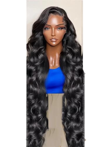 Frauen 180/200 Dichte Körper Welle 13X6 Spitze Frontal Perücken 13X4 Spitze Front Echthaar Perücke 180 20Inch#13x4 Lace Wig von UIOKLMJH