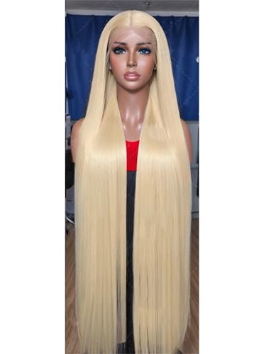 Frauen Gerade 13X6 Spitze Front Echthaar Perücken 13X4 Spitze Frontal Haar Perücke 13X4 HD Lace Wig 32Inch#150% von UIOKLMJH