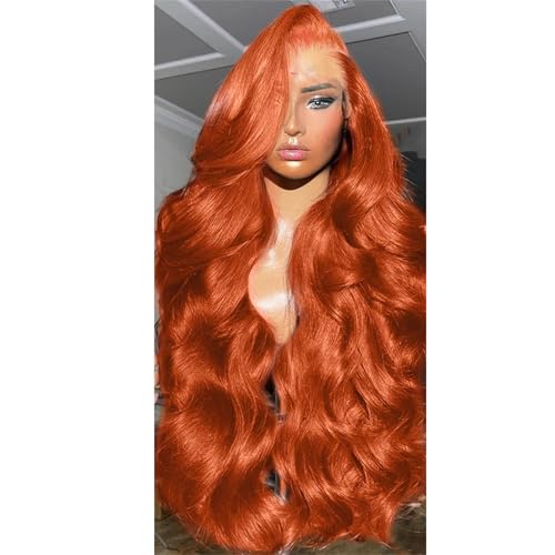 Frauen HD Transparent 13X4 Körper Welle Spitze Vorne Perücke 13X6 Spitze Frontal Echthaar Perücken 200 18Inch#13x6 lace wig von UIOKLMJH