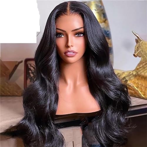 Lace Front Perücken 13 X 4 Körperwellen Spitze Frontal Perücken Für Frauen Synthetische Leimlose Spitzenperücke Black 13X4 Lace Front Wigs#20Inch von UIOKLMJH