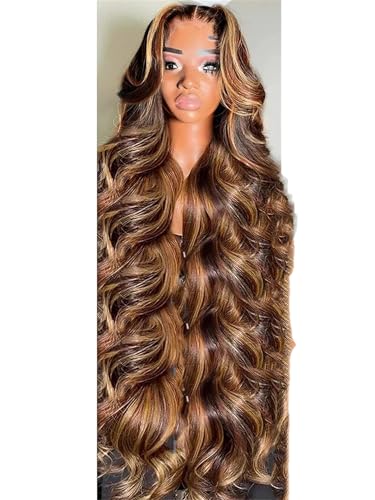Lace Frontal Perücken 13X6 HD Lace Front Perücke Für Frauen Körperwelle 13X4 Echthaar 200 22Inch#13x7 Lace Wig von UIOKLMJH