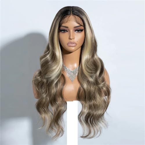 Synthetische Lace Front Perücken Für Frauen Gewellte Perücke 13 X 4 X 1 Spitze Frontal Perücke Cosplay Perücke NTSA4 10 23B 613C 26inches Synthetische Lace Front Perücken Für Frauen Gewellte Perücke 13 X 4 X 1 Spitze Frontal Perücke Cosplay Perücke NTSA4 10 23B 613C 26inches von UIOKLMJH