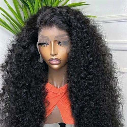 Transparente 13X4 13X6 HD Wave Lace Front Perücken Curly Human Deep Wave Lace Frontal Für Frauen 13X4 Lace Wig 30inches#180% von UIOKLMJH