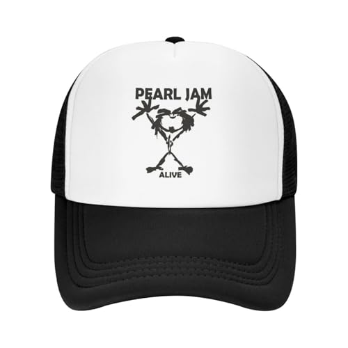 Alive Pearls Jam (9) Mütze Mode Casual Mesh Baseball Caps Verstellbarer Hut Hip Hop Sommer Unisex Baseball Hüte Polychromatisch von UIOPPIOS