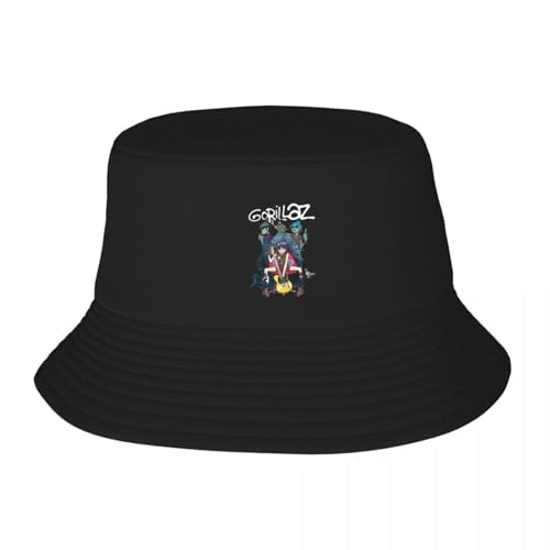 Gorillaz Rapper Camisetas Rock Band Bob Hut für Unisex Strand Sonne Hut Stil für Urlaub Angeln Fischer Kappe Ispoti Kappe von UIOPPIOS