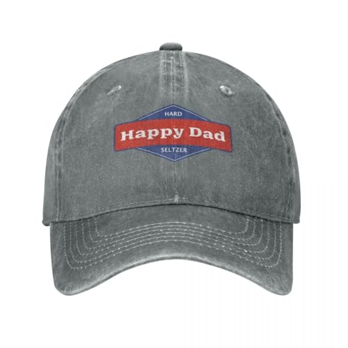 Happy Dad Seltzer Baseballmützen Mode Denim Hüte Outdoor Verstellbare Maske Hip Hop Baseball Cowboyhut für Unisex von UIOPPIOS