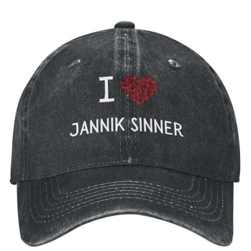 Jannik Sinner Casual Baseball Cap Sommer Liebe Jannik Sinner Trucker Hut Jagd Camping Hip Hop Hüte Paar Caps von UIOPPIOS