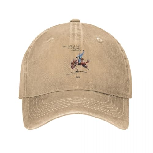 UIOPPIOS Bad Bunny Neues Album Nadie Sabe Baseballkappe Retro Distressed Denim Washed Sun Cap für Männer Frauen Outdoor-Aktivitäten Caps Hut von UIOPPIOS