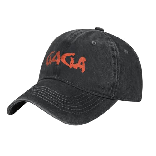 UIOPPIOS Gaga Mayhem GAGA Logo Baseballkappe Casual Distressed Denim Snapback Hut Unisex Outdoor Sommer Unstrukturiert Soft Caps Hut von UIOPPIOS