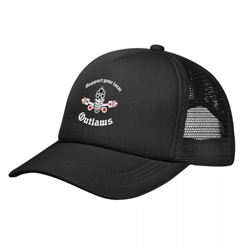 UIOPPIOS Outlaws Mc Support Mesh Baseballmützen Männer Frauen Retro Sonnenhut Papa Hut Verstellbare Polyester Sportkappe Sommer Trucker Caps UIOPPIOS Outlaws Mc Support Mesh Baseballmützen Männer Frauen Retro Sonnenhut Papa Hut Verstellbare Polyester Sportkappe Sommer Trucker Caps von UIOPPIOS