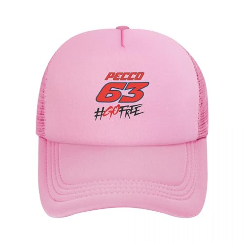 UIOPPIOS Pecco Bagnaia 63 Go Free Mesh Baseballmützen Snapback Mode Baseballmützen Atmungsaktive Casquette Outdoor Für Männer und Frauen von UIOPPIOS