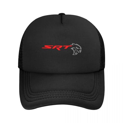 UIOPPIOS SRT Hellcat Demon Dodge Challenger Car Racing Mesh Baseballmützen Snapback Baseballmützen Casquette Outdoor für Männer und Frauen von UIOPPIOS