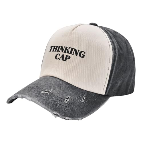 UIOPPIOS Thinking Bucket Hat - Meme Hüte Casual Cool EIN gewaschener Baseball Cap Hut von UIOPPIOS