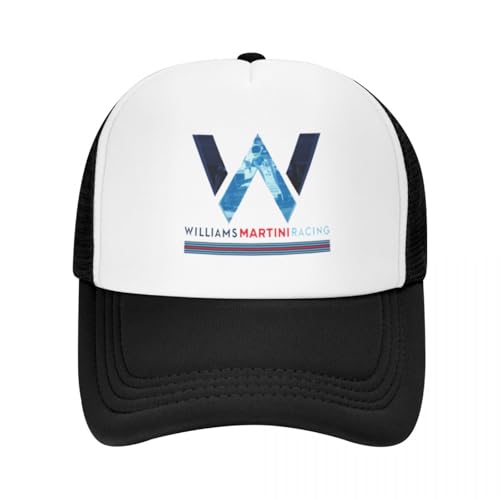 UIOPPIOS Williams Racing Custom Mesh Baseballmützen Frauen Männer F1 Martini Druck Männlich Strand Papa Hut Schirmmütze von UIOPPIOS