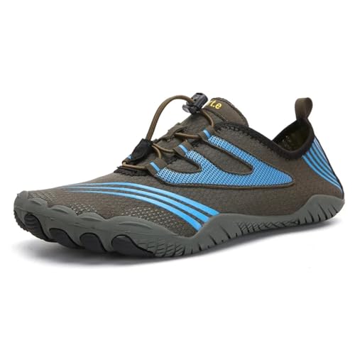 Barfussschuhe Herren Strandschuhe for Männer Und Frauen, Drifting Upstream-Schuhe, Outdoor-Radsport, Watschuhe, Barfußschuhe(A088 Green,44) von UJEDFHV