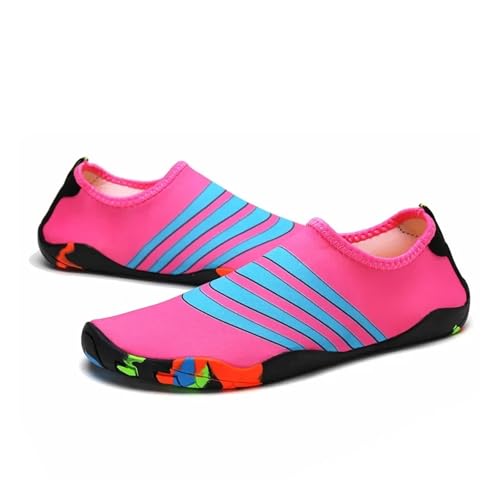 Barfussschuhe Herren Unisex Outdoor Watschuhe Paar Tauchmasken Weiche Sohle Yoga Laufschuhe Gummi Oberwasser for Männer Frauen(Red,44) von UJEDFHV