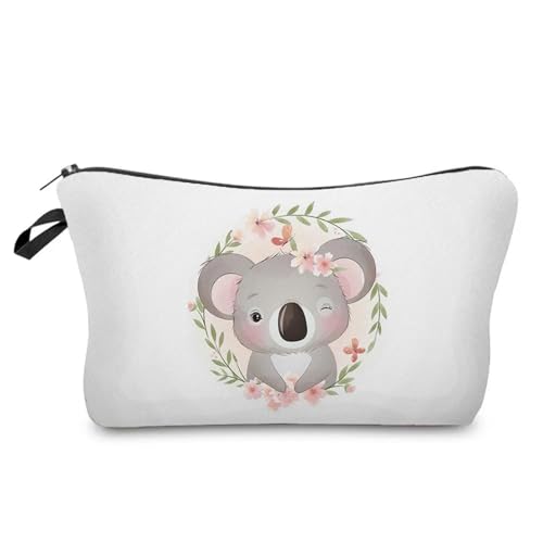Kulturtasche Damen Case Outdoor Damen Make-up-Tasche Print Kosmetik Aufbewahrungstasche Schullehrer Geschenk Tragbar Niedliches Tier(Hz6766 Koala Bag) von UJEDFHV