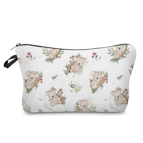 Kulturtasche Damen Case Outdoor Damen Make-up-Tasche Print Kosmetik Aufbewahrungstasche Schullehrer Geschenk Tragbar Niedliches Tier(Hz6770 Koala Bag) von UJEDFHV