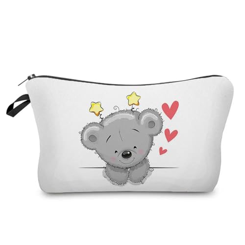 Kulturtasche Damen Case Outdoor Damen Make-up-Tasche Print Kosmetik Aufbewahrungstasche Schullehrer Geschenk Tragbar Niedliches Tier(Hz6773 Koala Bag) von UJEDFHV