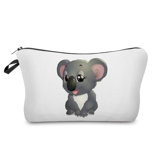Kulturtasche Damen Case Outdoor Damen Make-up-Tasche Print Kosmetik Aufbewahrungstasche Schullehrer Geschenk Tragbar Niedliches Tier(Hz6775 Koala Bag) von UJEDFHV
