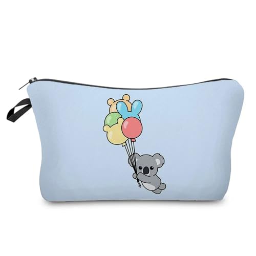 Kulturtasche Damen Case Outdoor Damen Make-up-Tasche Print Kosmetik Aufbewahrungstasche Schullehrer Geschenk Tragbar Niedliches Tier(Hz6776 Koala Bag) von UJEDFHV