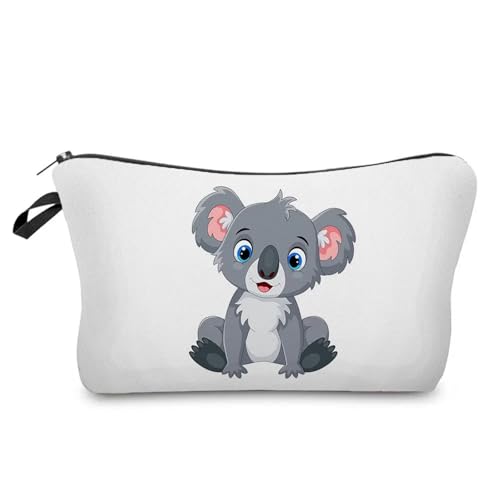 Kulturtasche Damen Case Outdoor Damen Make-up-Tasche Print Kosmetik Aufbewahrungstasche Schullehrer Geschenk Tragbar Niedliches Tier(Hz6777 Koala Bag) von UJEDFHV