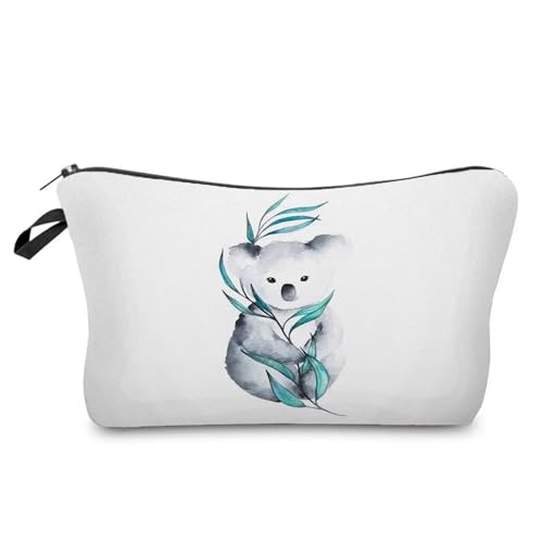 Kulturtasche Damen Case Outdoor Damen Make-up-Tasche Print Kosmetik Aufbewahrungstasche Schullehrer Geschenk Tragbar Niedliches Tier(Hz6780 Koala Bag) von UJEDFHV