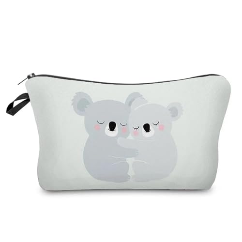Kulturtasche Damen Case Outdoor Damen Make-up-Tasche Print Kosmetik Aufbewahrungstasche Schullehrer Geschenk Tragbar Niedliches Tier(Hz6782 Koala Bag) von UJEDFHV