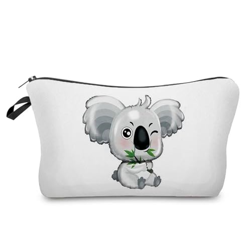 Kulturtasche Damen Case Outdoor Damen Make-up-Tasche Print Kosmetik Aufbewahrungstasche Schullehrer Geschenk Tragbar Niedliches Tier(Hz6783 Koala Bag) von UJEDFHV