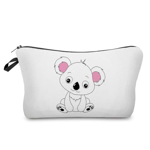 Kulturtasche Damen Case Outdoor Damen Make-up-Tasche Print Kosmetik Aufbewahrungstasche Schullehrer Geschenk Tragbar Niedliches Tier(Hz6784 Koala Bag) von UJEDFHV